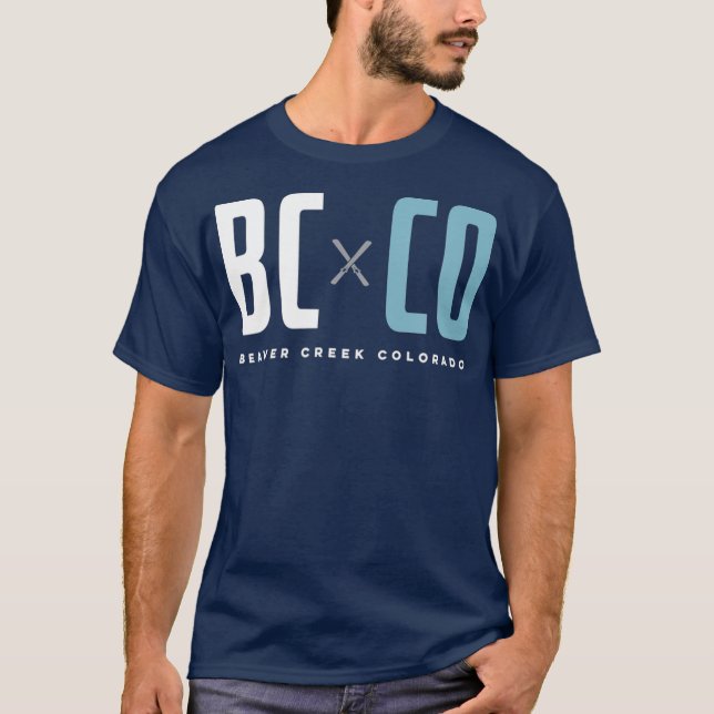 T-shirt Ski graphique Beaver Creek Colorado (Devant)