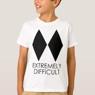 T-shirt Ski I'm Difficulté Ski Skier Snowboard Snowboard