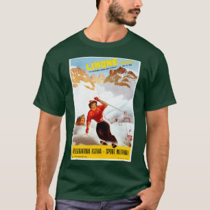 T-shirt Ski Italie vintage Limone Piemonte Italie Voyage a
