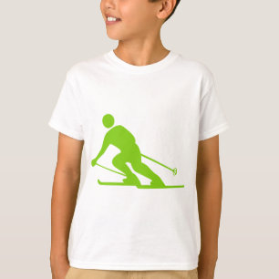 T-shirt Ski - Martian Green