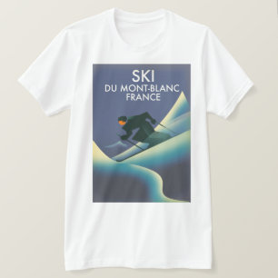 T-shirt Ski Mont Blanc France