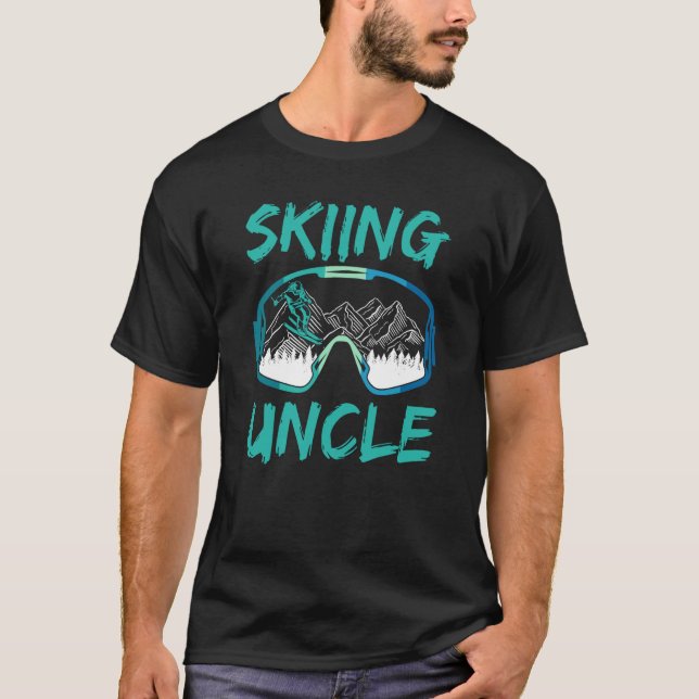T-shirt Ski Oncle Ski Ski Sports d'hiver Ski (Devant)