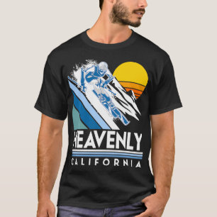 T-shirt Ski paradisiaque rétro en Californie