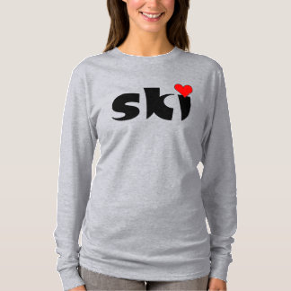 T-shirt Ski petit coeur