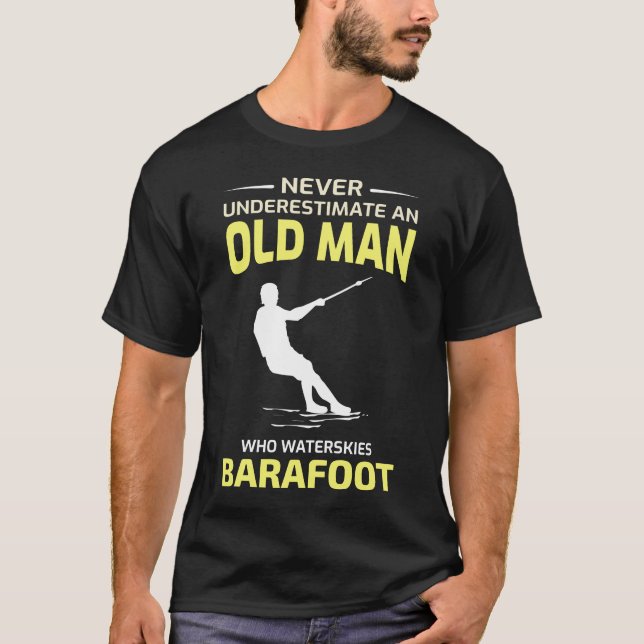 T-shirt Ski pieds nus Sports nautiques Bateau à moteur (Devant)