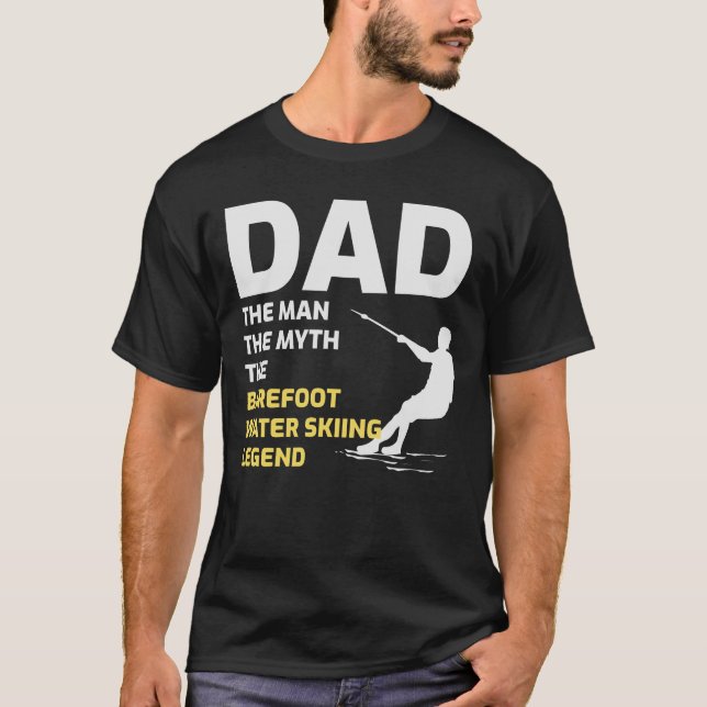 T-shirt Ski pieds nus Sports nautiques Bateau à moteur (Devant)