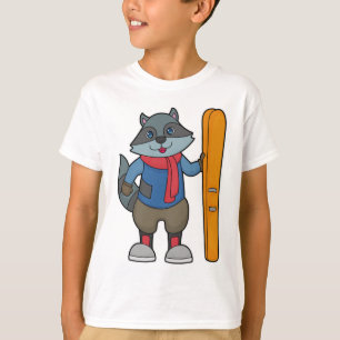 T-shirt Ski Racoon