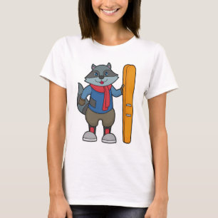 T-shirt Ski Racoon