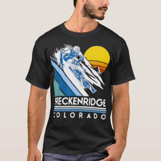 T-shirt Ski Rétro Breckenridge Colorado