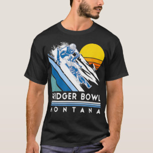 T-shirt Ski rétro Bridger Bowl Montana