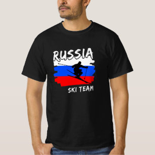 T-Shirt Ski Russie