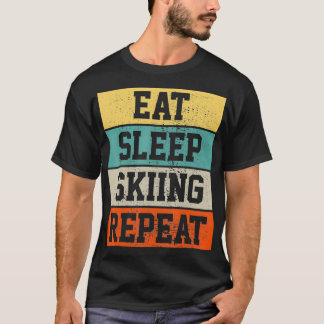 T-shirt Ski Ski Ski Retro Cadeau Vintage