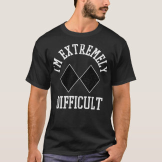T-shirt Ski Snowboard Im Extrêmement Difficile Diamond Sig