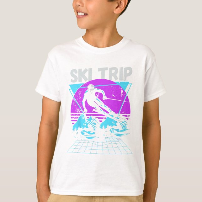 T-shirt Ski Trip 2025 - Matching Family Snow Skiing Vacati (Devant)