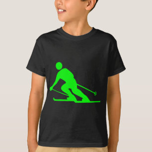 T-shirt Ski - Vert