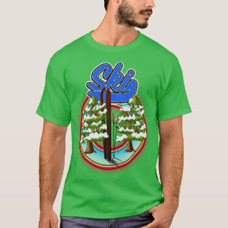 T-shirt ski vintage