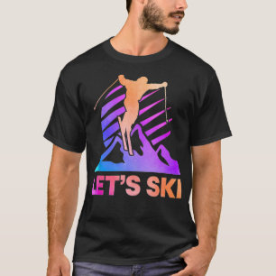 T-shirt Ski Vintage 80s 90s Skiing Outfit 1