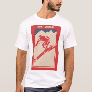T-shirt Ski vintage Québec Resort Mont Original