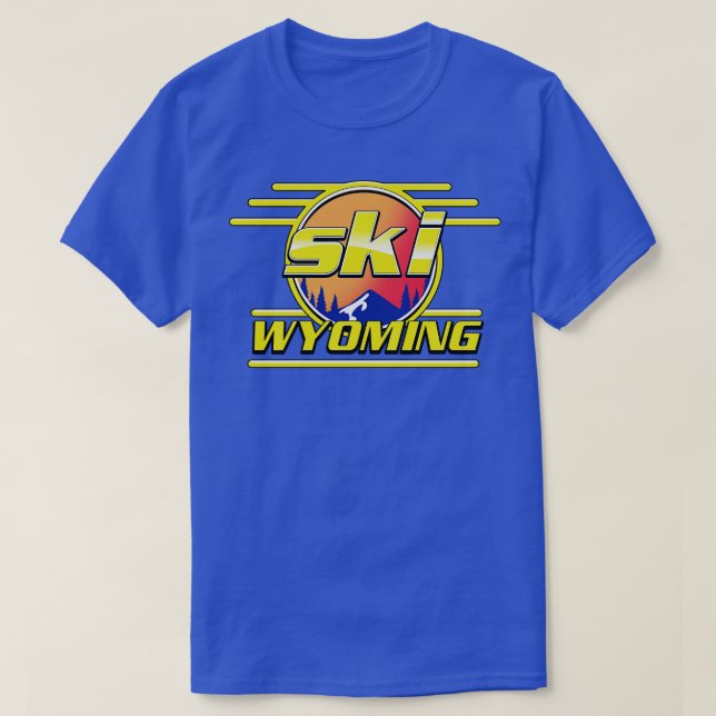 T-shirt Ski Wyoming (Design devant)