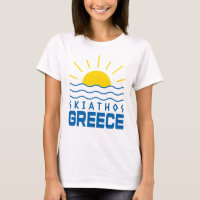 Skiathos Grèce Ensoleillement Et Vagues De La Mer