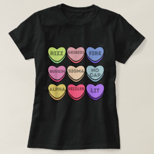 T-shirt Skibidi Rizz Coeurs Funny Valentine meme Art