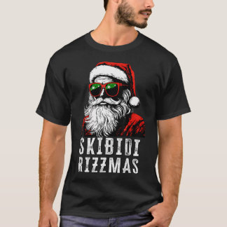 T-shirt Skibidi Rizzmas Noël Père Noël Joyeux Rizz