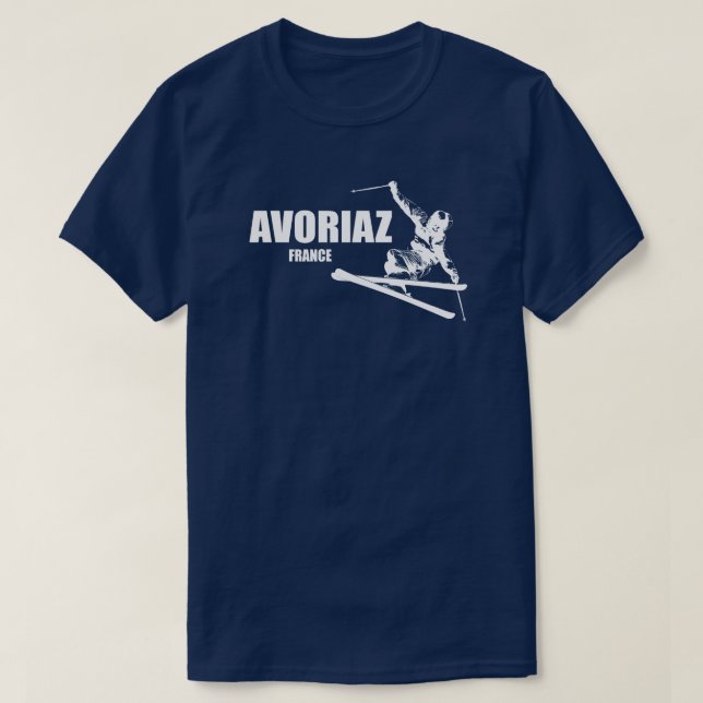 T-shirt Skier Avoriaz France (Design devant)