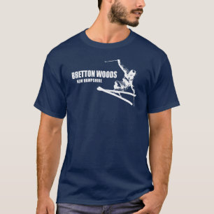 T-shirt Skier Bretton Woods New Hampshire