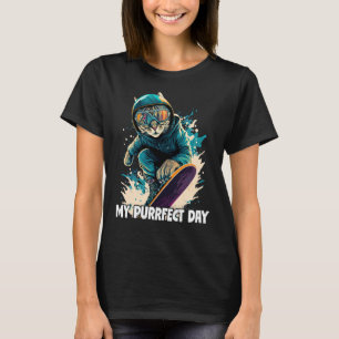 T-shirt Skier De Montagne cool Snowboard Pour Hommes Femme
