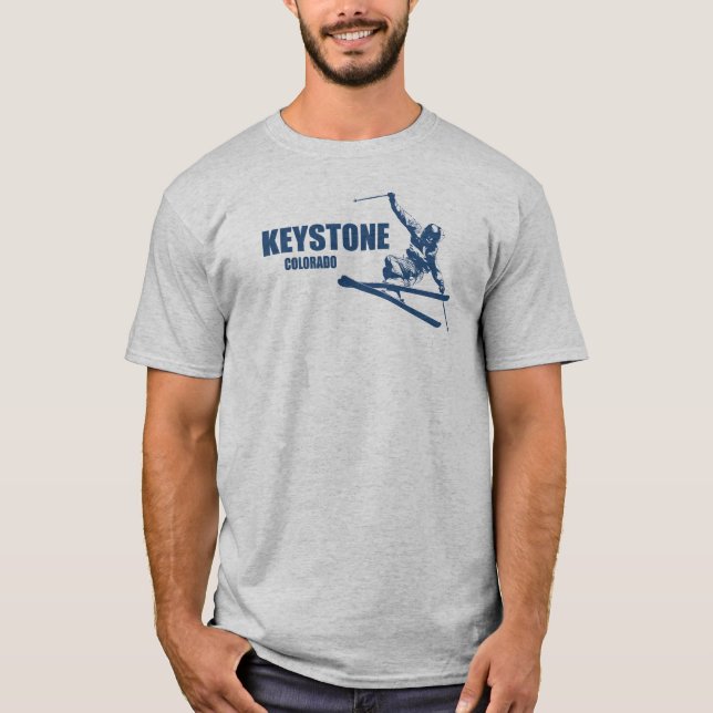 T-shirt Skier Keystone Colorado (Devant)