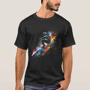 T-shirt Skier Splash Ski Freestyle Ski Freeskiing