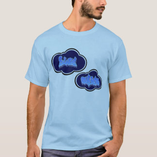 T-shirt Skies_clouds bleu