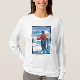 T-shirt Skieur AdmiringUtah