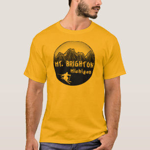 T-shirt Skieur de Mt. Brighton Michigan