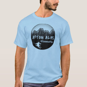 T-shirt Skieur du Minnesota d'Alpes d'Afton