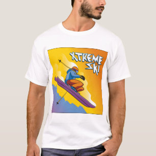 T-shirt Skieur extrême