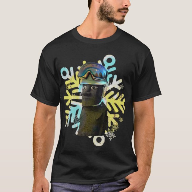T-shirt skieur monumental (Devant)