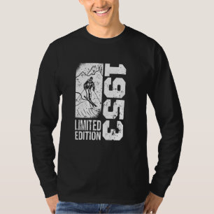 T-shirt Skieurs Skieur Vintage né 1953 Anniversaire Ski Sk