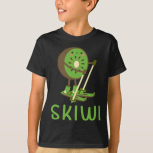 T-shirt Skiwi Kiwi Skier Fruits de ski Ap Sports d'hiver