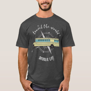 T-shirt Skoolie Life Converti Bus scolaire Voyage