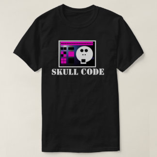 T-shirt Skull Code V4: Skullnskin Graphics Tee By J.H.T.