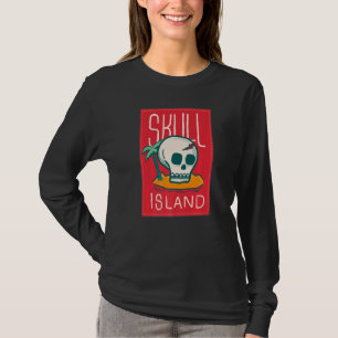 T-shirt Skull Island Hawaii Beach Palm Tree Tropical Summe