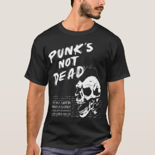T-shirt Skull Punk Rock - Punk n'est pas mort - Old Punks 