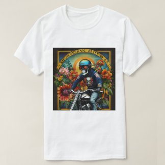 T-shirt "Skull Rider : Une Marche Audacieuse À Travers Des