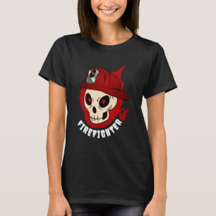 T-shirt Skull Smoke Bénévole Pompiers Volontaires Faites L