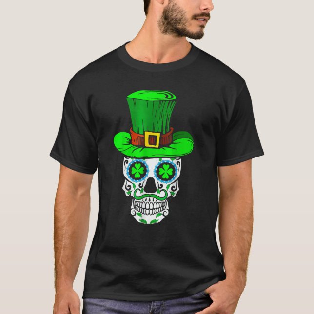T-shirt Skull St Patricks Day Irish Saint Patricks Day of  (Devant)