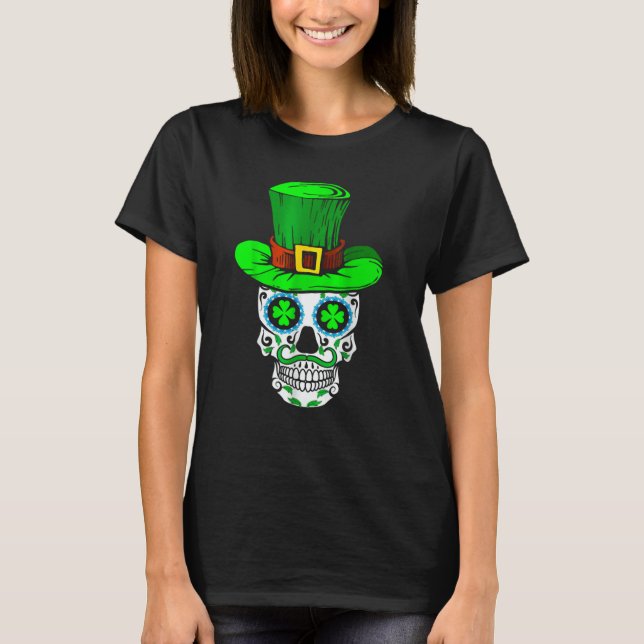 T-shirt Skull St Patricks Day Irish Saint Patricks Day of  (Devant)