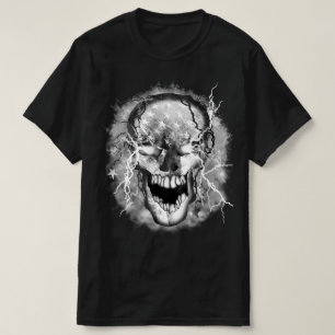 T-shirt Skull Warrior USA