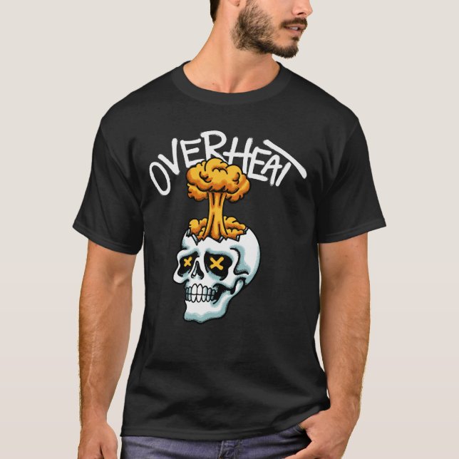 T-shirt Skull With Explosion streetwear  (Devant)