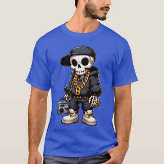 T-shirt Skully B Bone Beats Bling retro